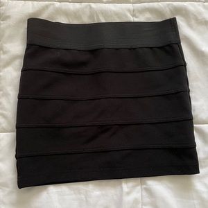 Charlotte Russe Black Stretchy Pencil Skirt Med